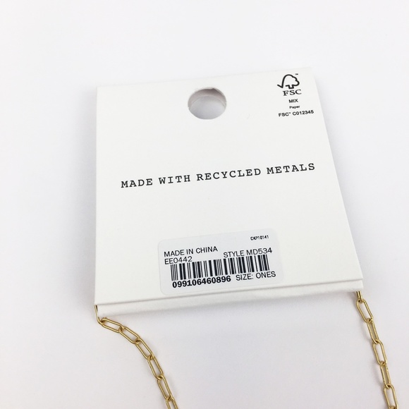 Madewell Stone Collection Rose Quartz Pendant Necklace 24" to 27" Length - Picture 9 of 11